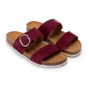 Шлепки женские Ortmann Cork Grace 11.42 бордовые