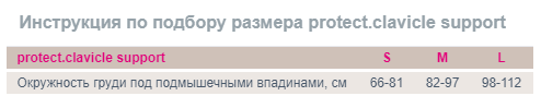подбор размера Бандаж ключичный Medi protect. Clavicle support P55G.png подбор размера Бандаж ключичный Medi protect. Clavicle support P55G.png